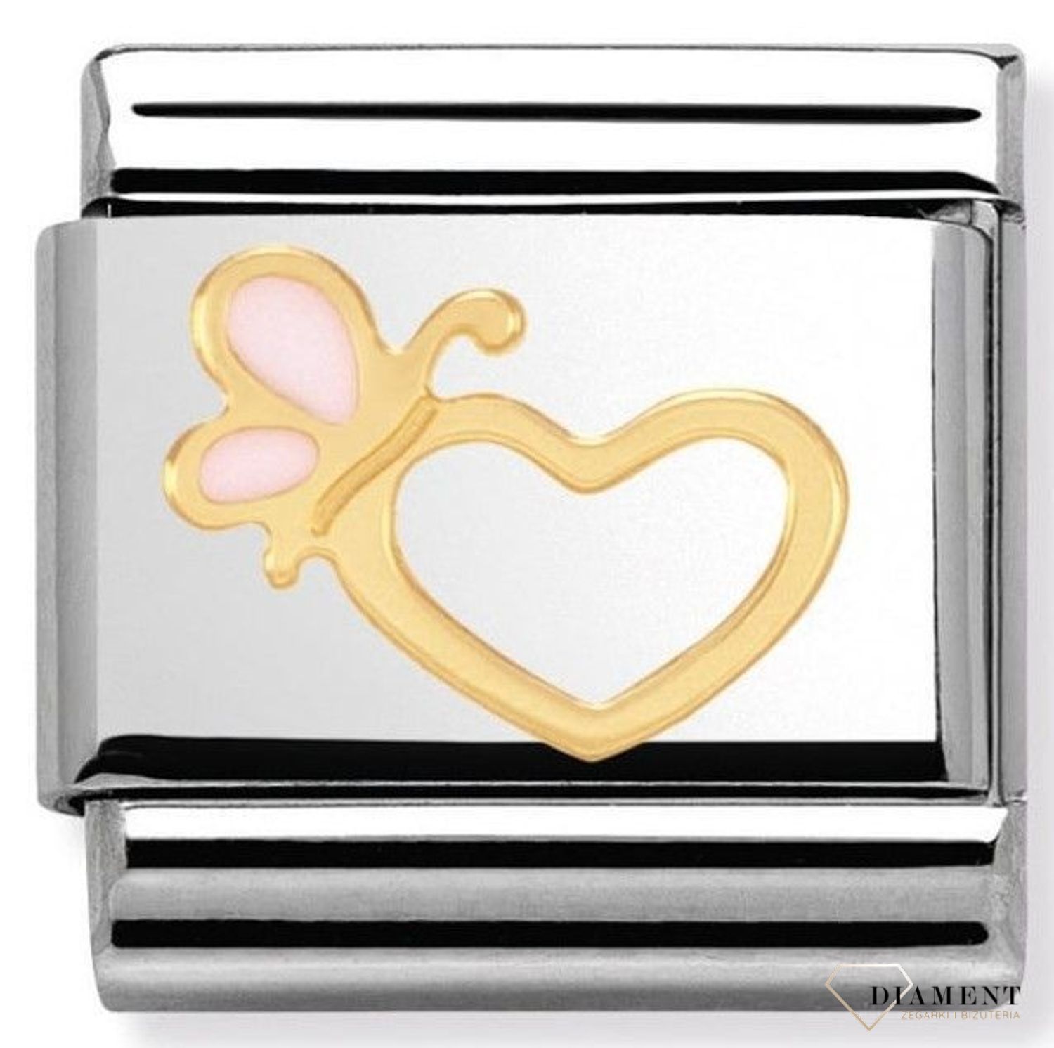 Nomination - Link 18K zawieszka złoto 'Serce z motylem' 030253 41 biżuteria nomination nomination zawieszki nomination baza.jpg